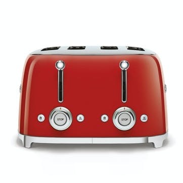 4 By 4 Toaster, Red