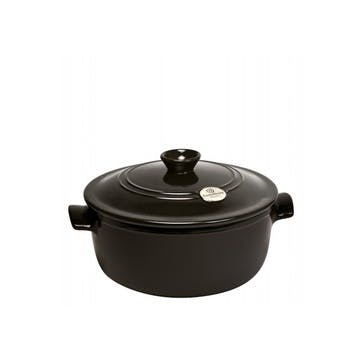 Round Stewpot - 4L; Charcoal