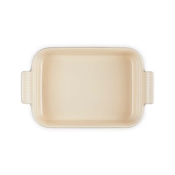 Stoneware Rectangular Dish - 26cm; Flint