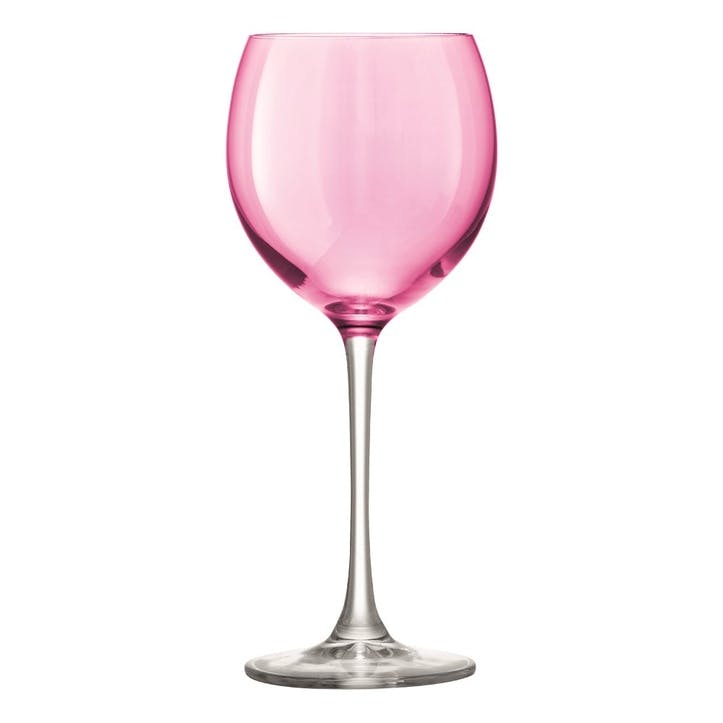 LSA Polka Wine Glasses, Set of 4, Pastel Assorted