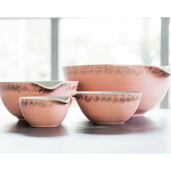 John Whaite Nesting Bowl, Set of 3, Pink