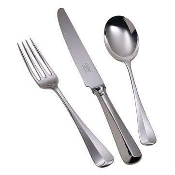 Rattail Silver Plated Cutlery Set, 7 Piece