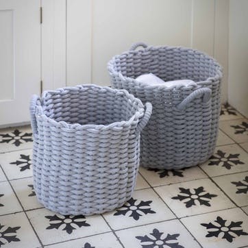 Chesil Round Baskets, Set of 2