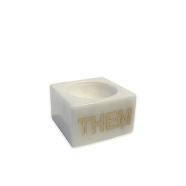 Them Egg Cup L5.5 x W5.5 x H3.5cm, White