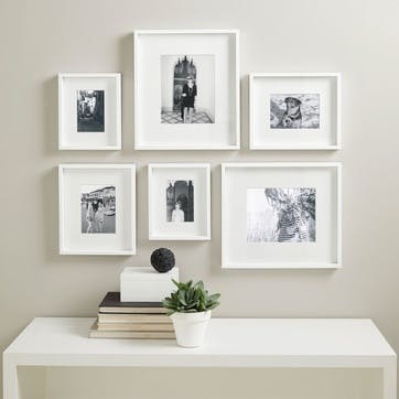 Picture Gallery Wall Frame Set Small, White