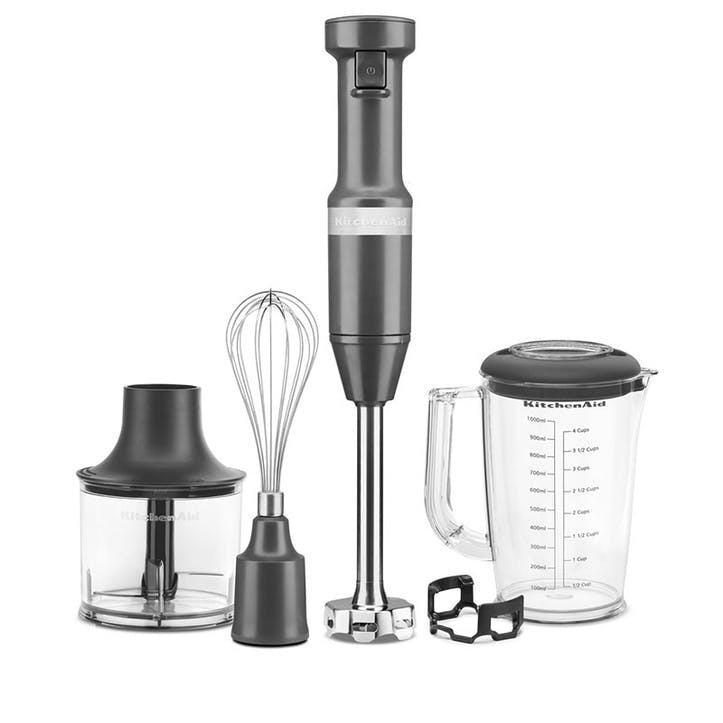 Hand Blender with Accessories, Charcoal Grey