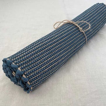 Hazelnut Rug, H60 x W150cm, Dark Blue