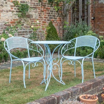 Giverny 3 Piece Bistro Set, Blue