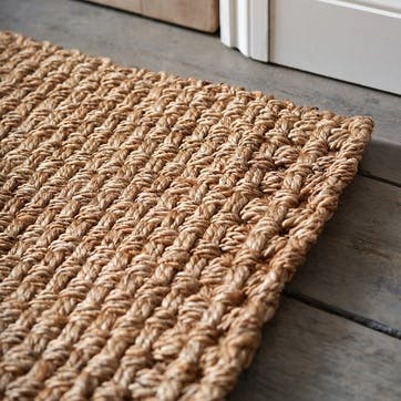 Woodbury Double Doormat, 115 x 55cm, White