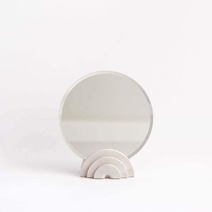 Scala Mirror, White Marble
