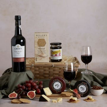 Luxury Port & Cheese Hamper