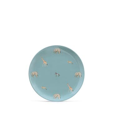 Animals of the Savannah Side Plate D20cm, Blue