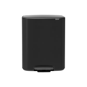 Pedal bin, 2 x 30L, Brabantia, Bo, matt black