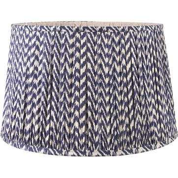 Vienna Chevron Pleated Lampshade 30cm, Blue