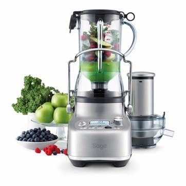 Blender and juicer, 1.5 litre, Sage, The 3X Bluicer Pro, silver