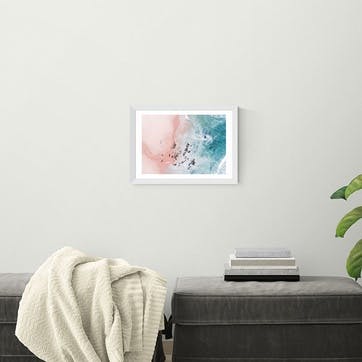 Ingrid Beddoes Sea Bliss Print A3, White Frame