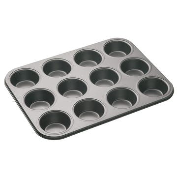 Non-Stick 12 Hole Deep Baking Pan