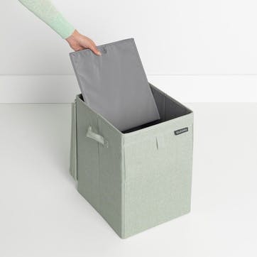 Linn Stackable Laundry Box, 35L, Green