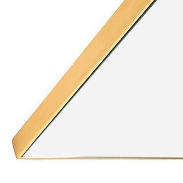 Fine Edge Rectangular Mirror, 100cm, Gold