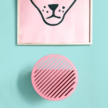 Diagonal, Small Wall Basket, Pink