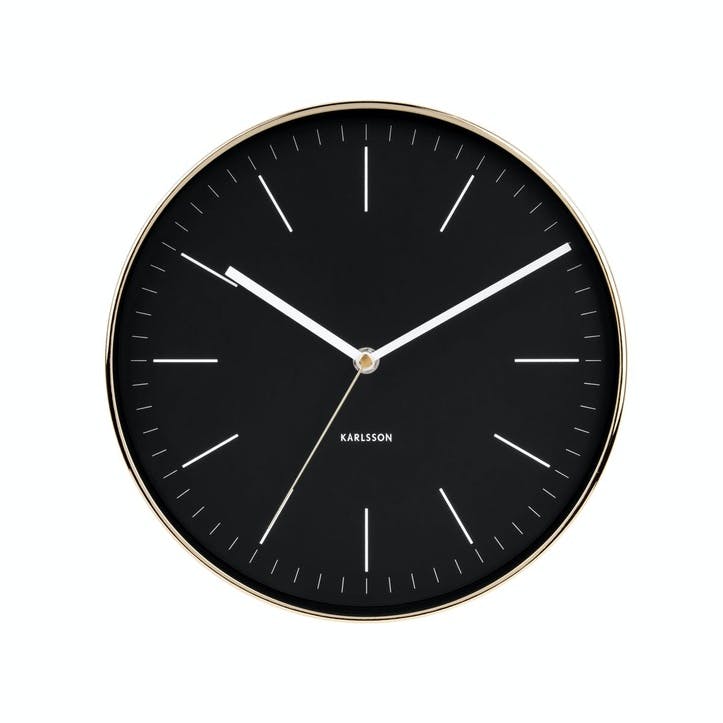Minimal Wall Clock, Black