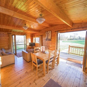 Three Night Somerset Log Cabin Escape for Four at Wall Eden Farm