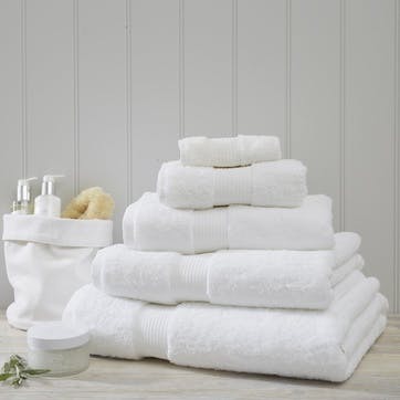 Egyptian Cotton Towel, Hand Towel, White