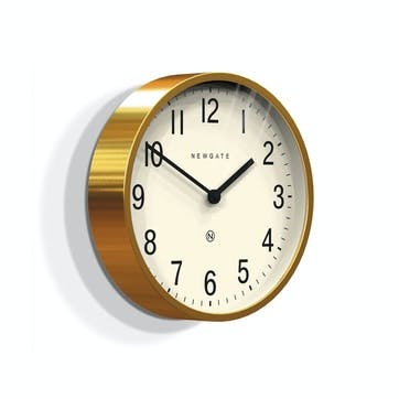 Master Edwards Wall Clock, Dia. 30cm, Radial Brass