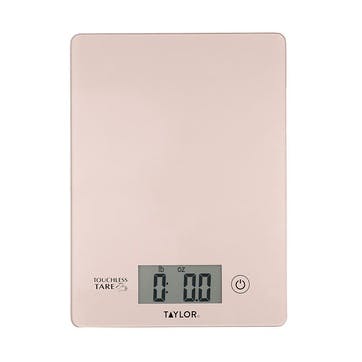 Touchless TARE Digital Dual Kitchen Scales 5KG, Rose Gold