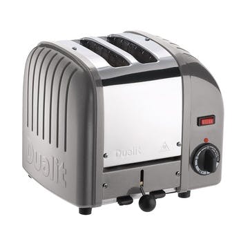 2 slot toaster, Dualit, Classic Vario, metallic silver