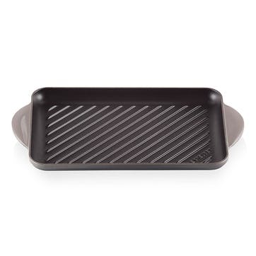 Traditional Cast Iron Rectangular Grill 32cm, Flint