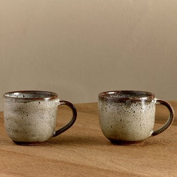 Cam Set of 2 Coffee Mugs 350ml, Mocha