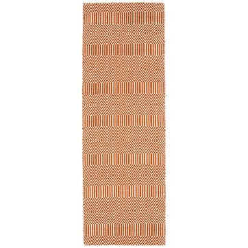 Sloan ethnic flatweave runner 66 x 200cm, orange