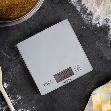Touchless TARE Compact Digital Scales, Silver