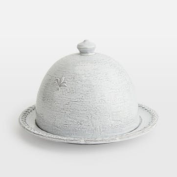 Hillcrest Butter Dish D18.5cm, White