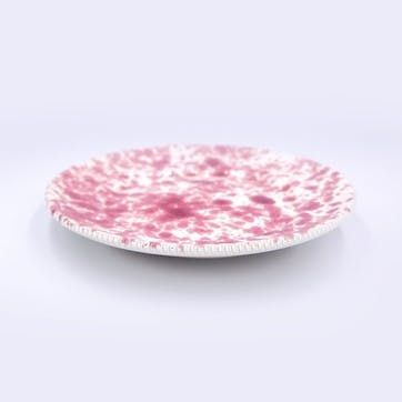 Splatter Side Plate D21cm, Cranberry