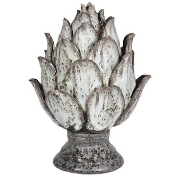 Artichoke Ornament H23cm, Grey