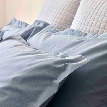 Stornoway Chambray Duvet Set King, Blue