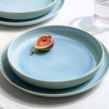 Crafted Blueberry Deep Plate D21.9cm, Blue