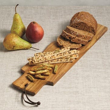 Serving plank/baguette board, 48 x 13cm, Kitchen Craft, acacia wood