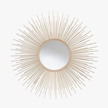 Starburst Round Mirror D80cm, Gold