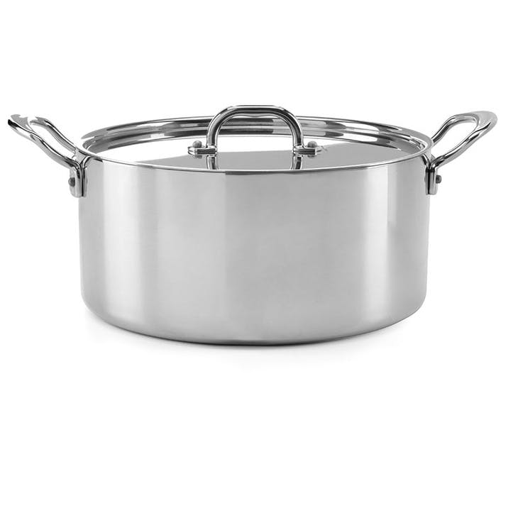 Classic Triply Casserole Pan with Lid, 26cm, Stainless Steel