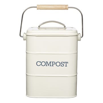 Living Nostalgia Compost Bin in Antique Cream