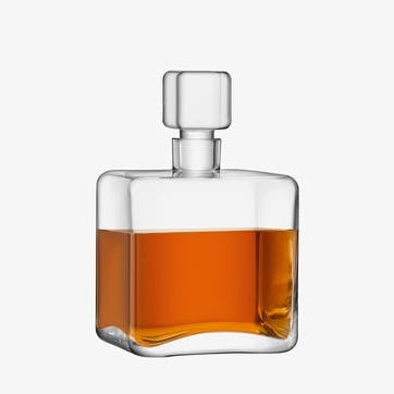 Cask Whisky Square Decanter 1l, Clear