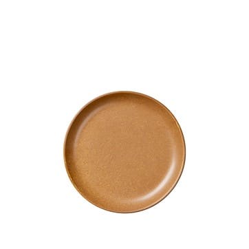 Eli Set of 4 Dessert Plates D20cm, Caramel Brown