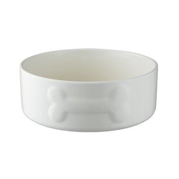 Colour Mix Dog Bowl D20cm, Cream