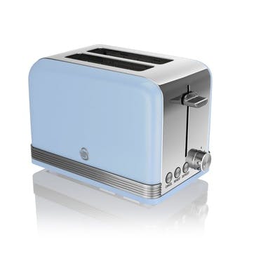 Retro 2-Slice Toaster, Blue
