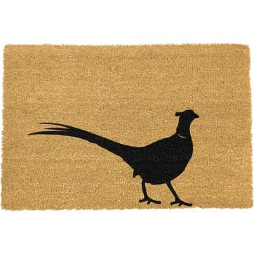 Country Home Pheasant Doormat 90 x 60cm, Natural & Black
