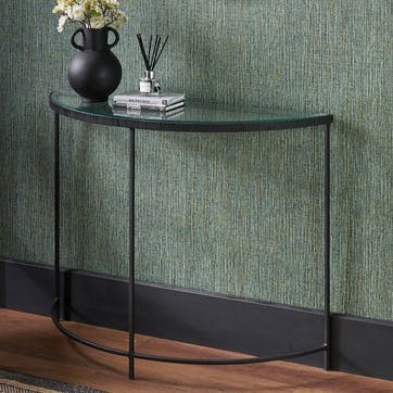 Marazzi Half Moon Console Table , Black