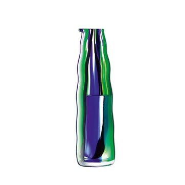 Folk Carafe 1l, Black/Blue/Green